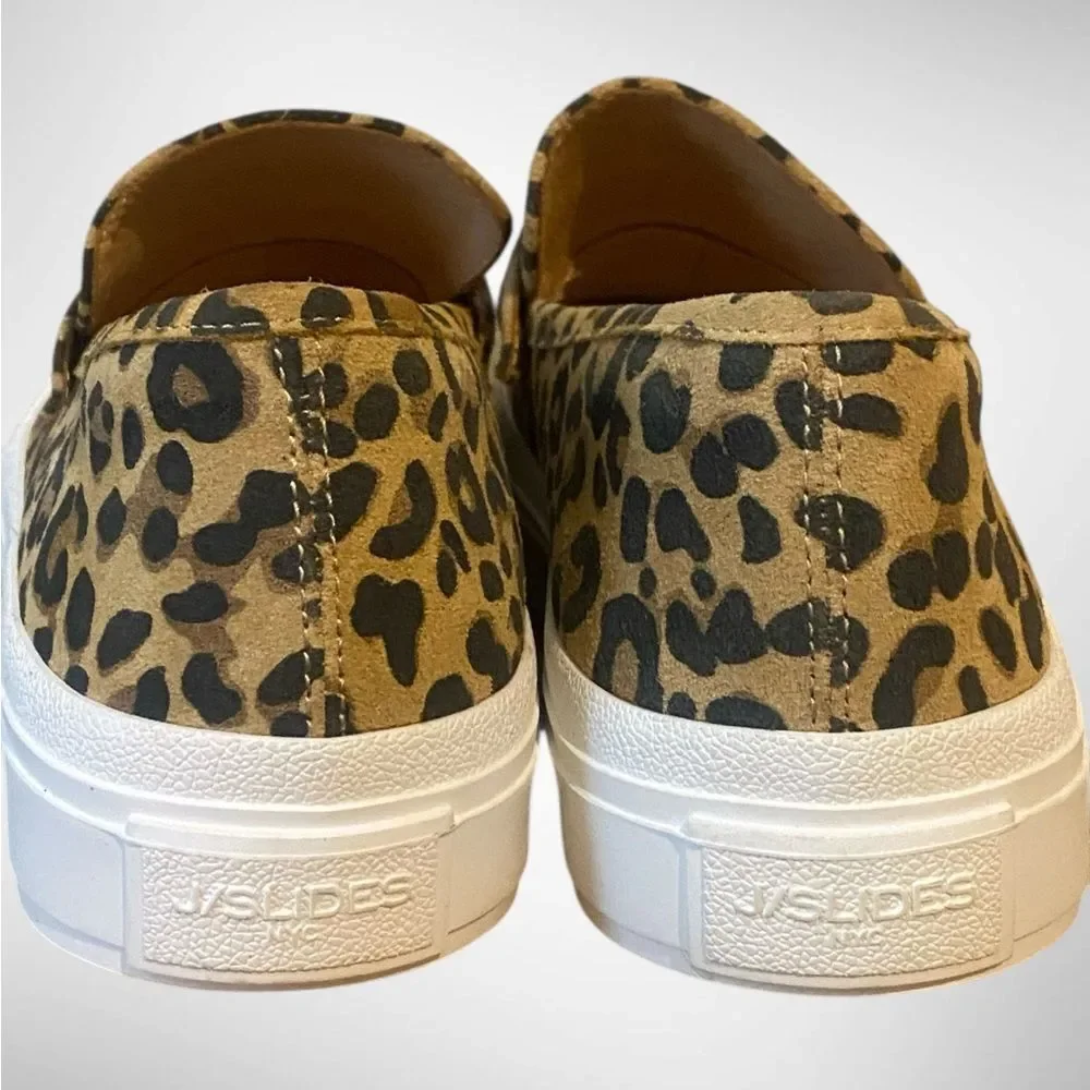 J/SLIDES | J/SLIDES GIGI Leopard Print STATEMENT Sneakers | Baddie |  NWOB 8.5